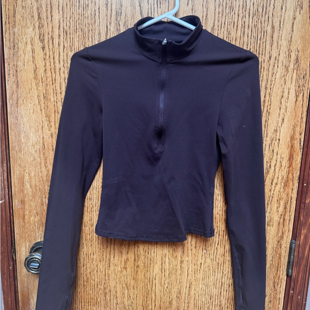 Garage Chocolate Long Sleeve 3/4 Zip